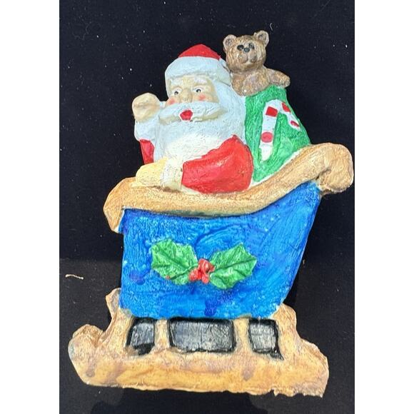 Vintage 1970’s Loomco Hermitage Pottery Limited Edition Santa In Sleigh -LO2 - Picture 1 of 7